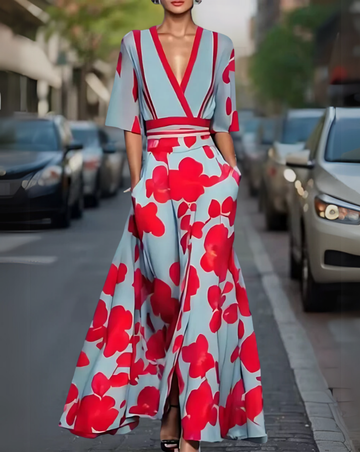 Elona – Elegante Bloemenjurk