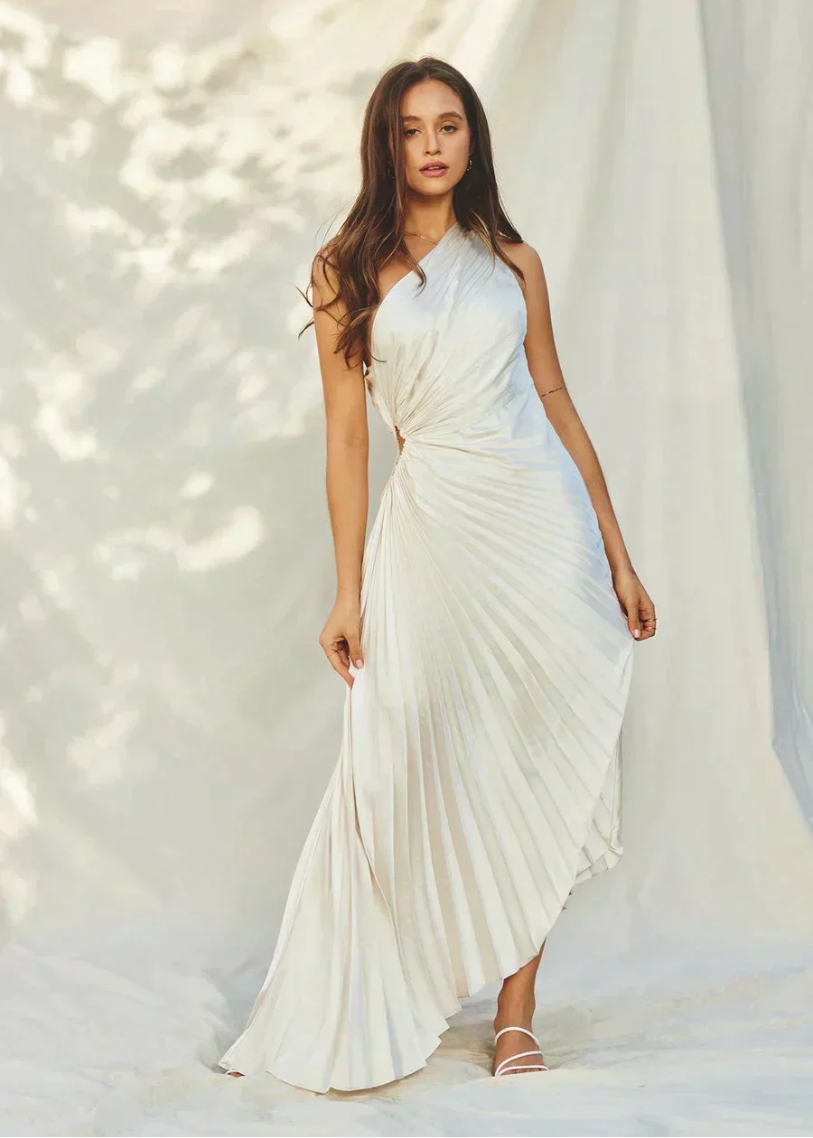 Olivia – Elegante Jurk met Zachte Plooien