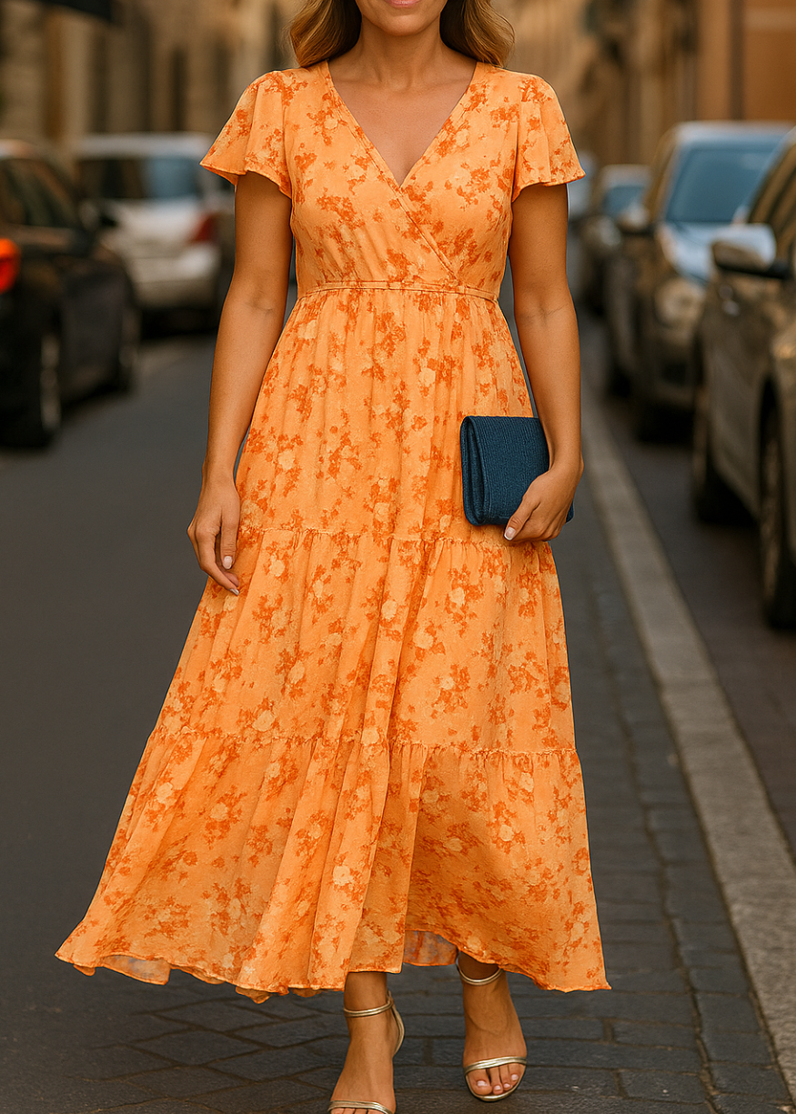 Flora – Bloemige zomerjurk voor elegante dagen