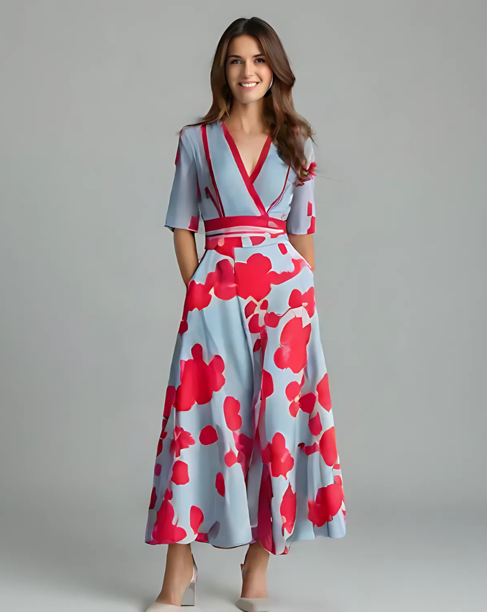 Elona –  Elegante Bloemenjurk