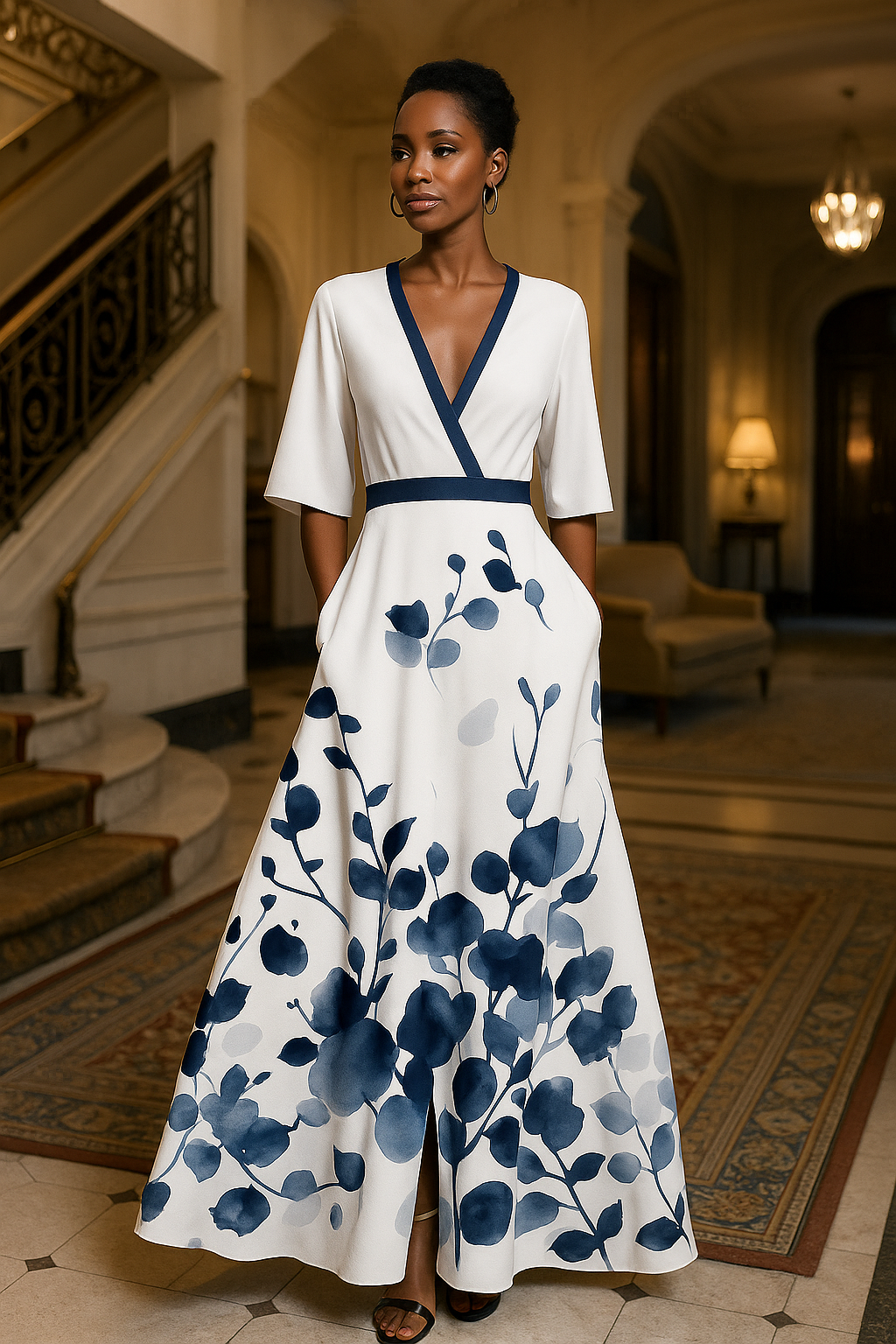 Elona –  Elegante Bloemenjurk