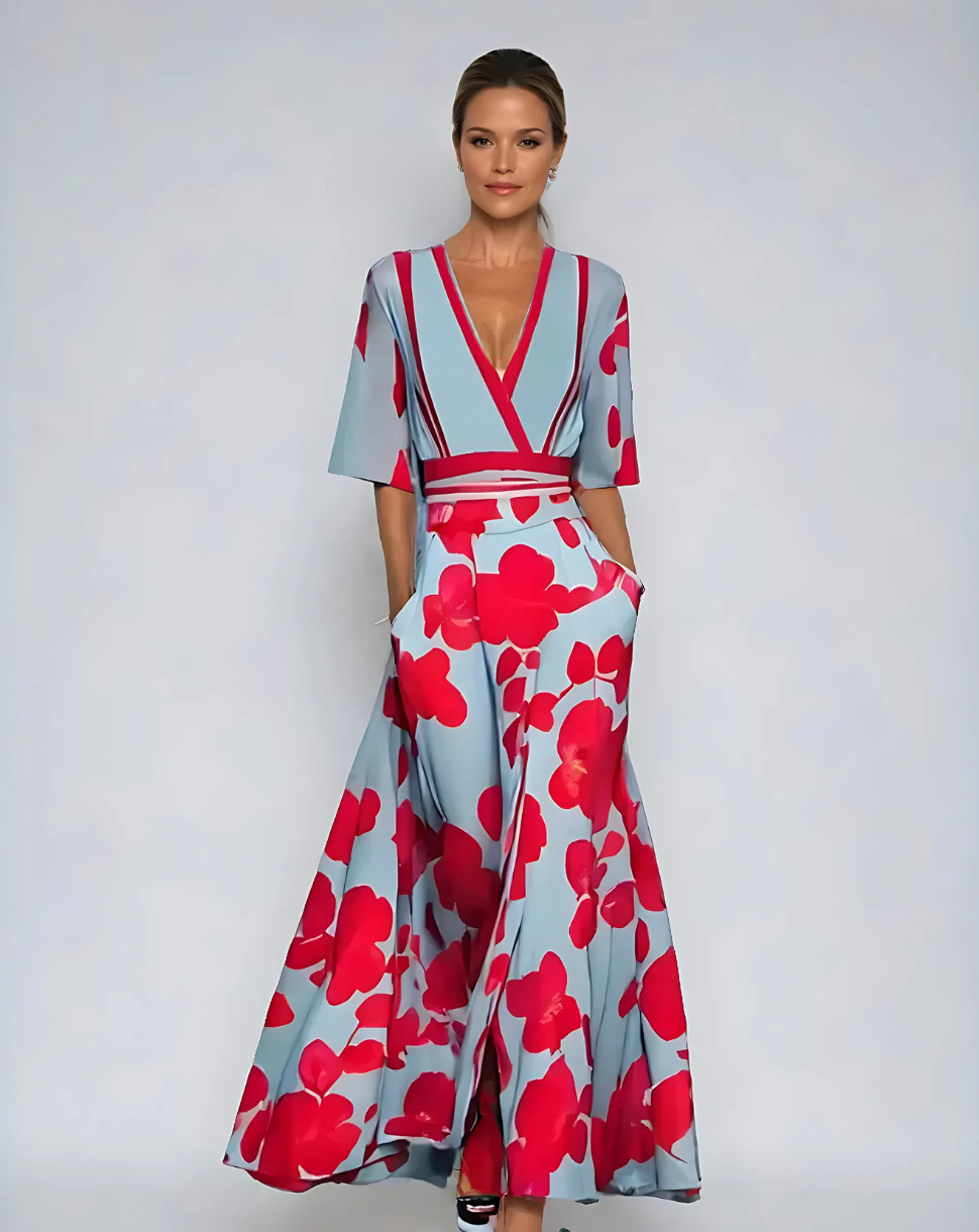 Elona –  Elegante Bloemenjurk