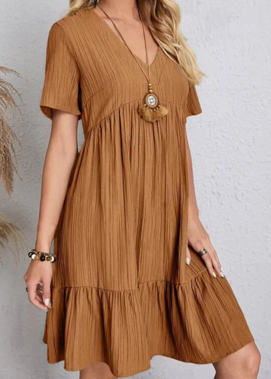 Rina – Comfortabele zomerjurk met flatterende pasvorm