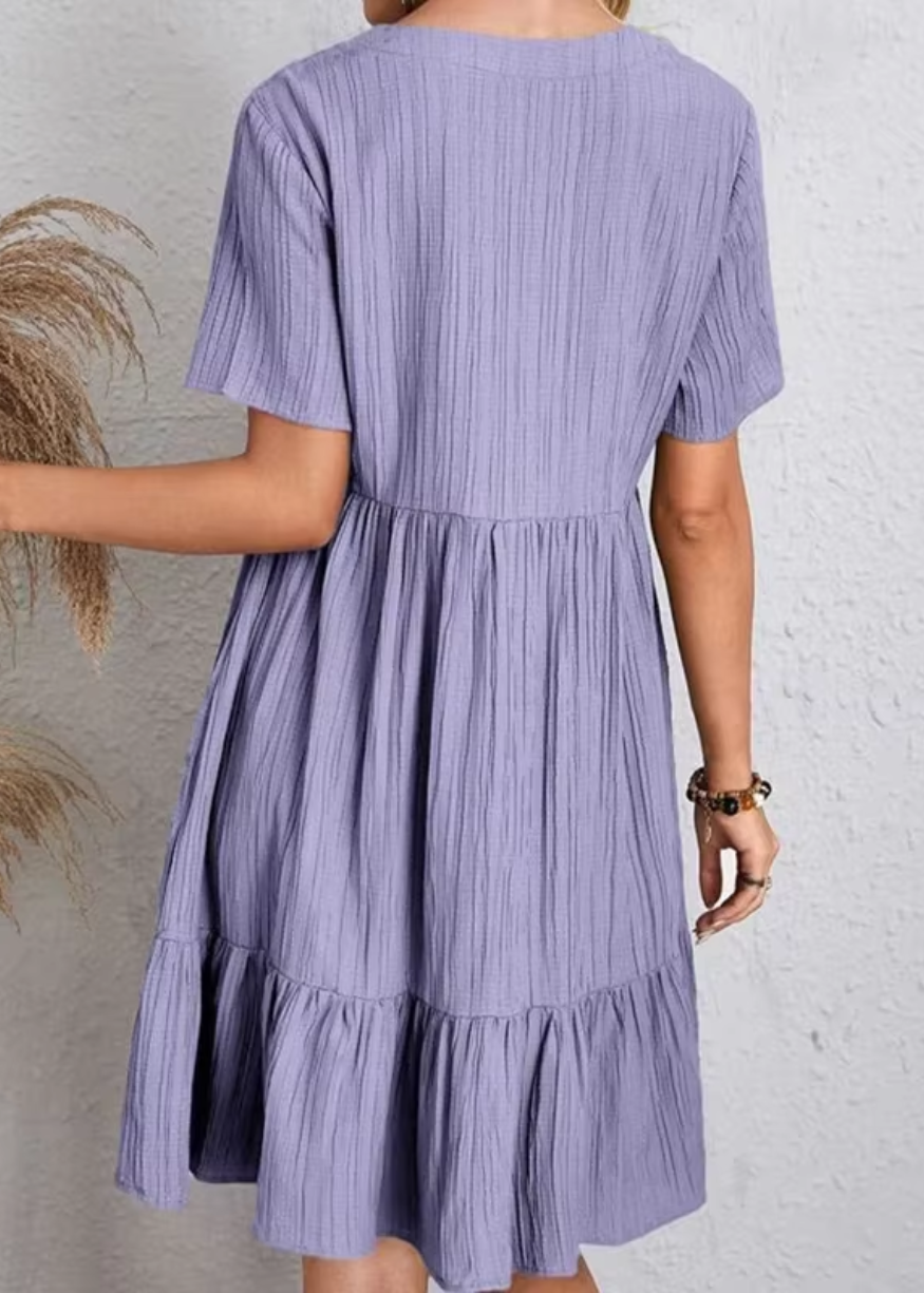 Rina – Comfortabele zomerjurk met flatterende pasvorm