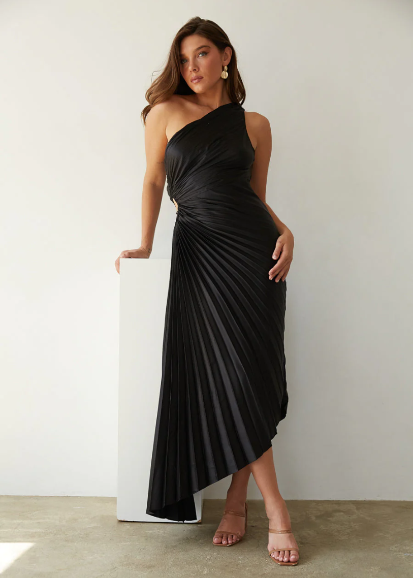Olivia – Elegante Jurk met Zachte Plooien